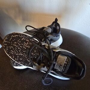 Adidas Toddler Boys Black & Gray Lace Up Sneakers Tennis Shoes Size 12